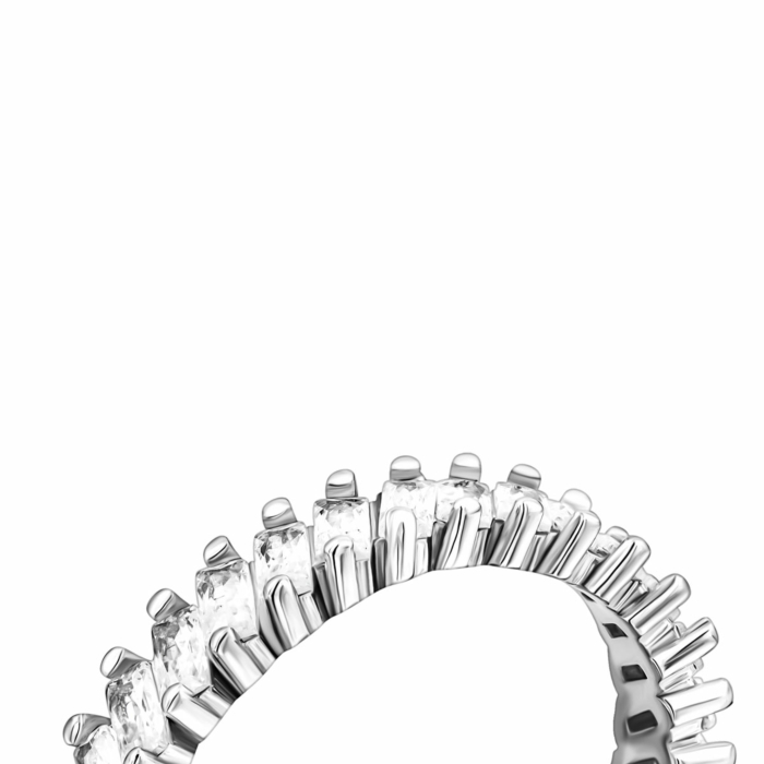 Срібна каблучка з фіанітами. Артикул UG5SZDR15656
