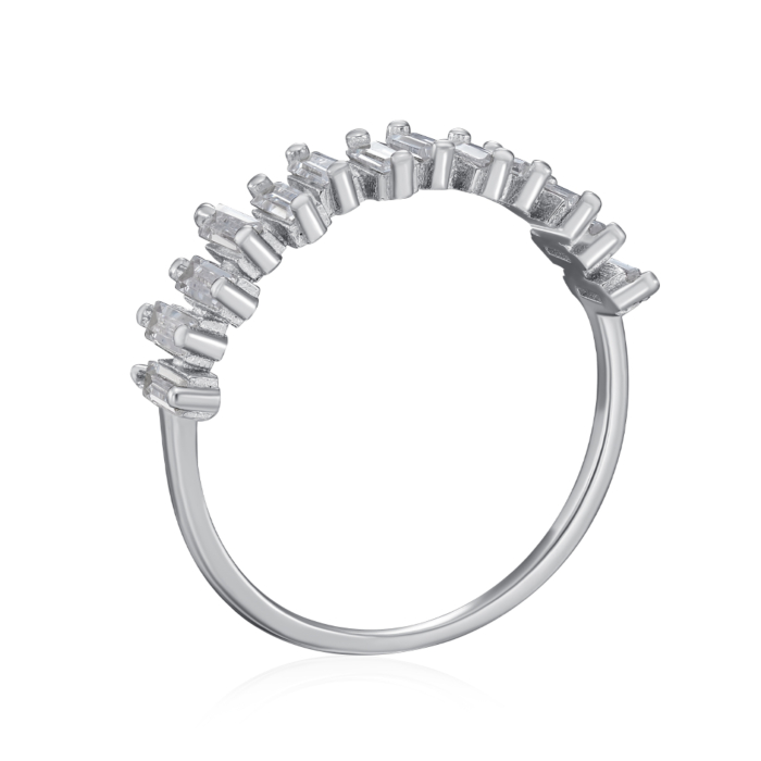 Серебряное кольцо с фианитами. Артикул SZDR15660-R/12/1