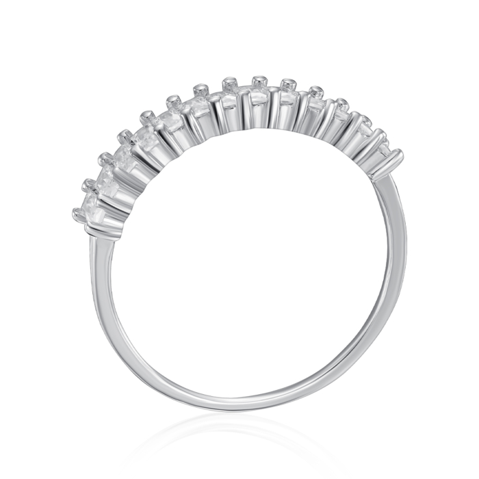 Серебряное кольцо с фианитами. Артикул SZDR15669-R/12/1