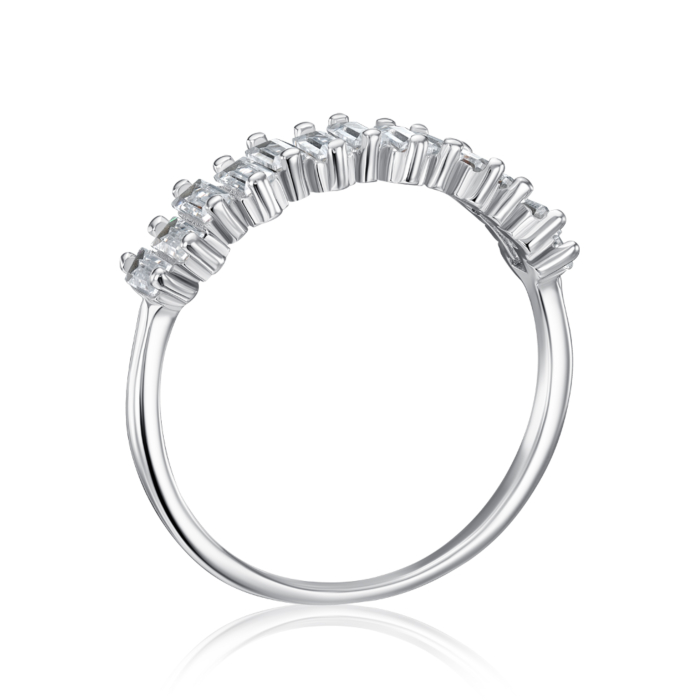 Серебряное кольцо с фианитами. Артикул SZDR15678-R/12/1
