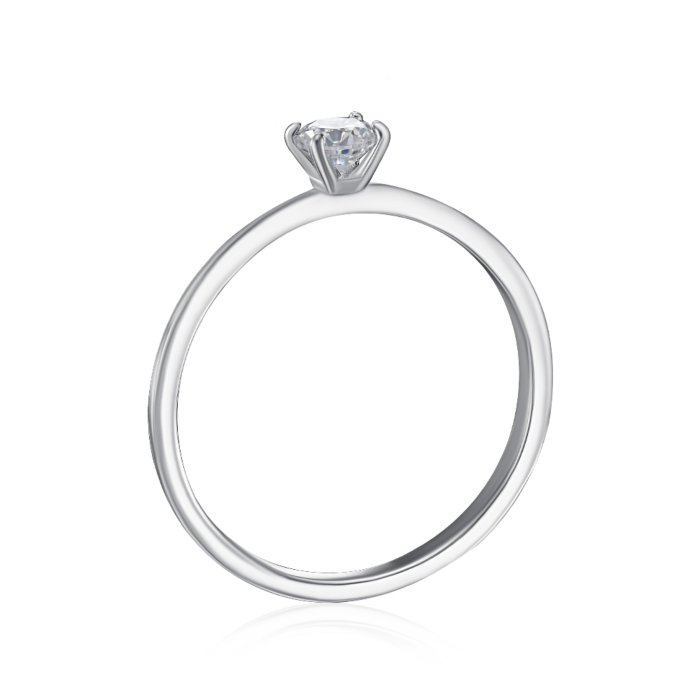 Серебряное кольцо с фианитом. Артикул SZDR16754-R/12/1