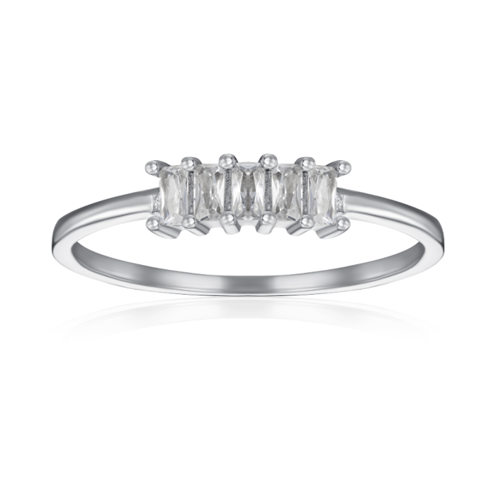 Серебряное кольцо с фианитами. Артикул SZDR15682-R/12/1