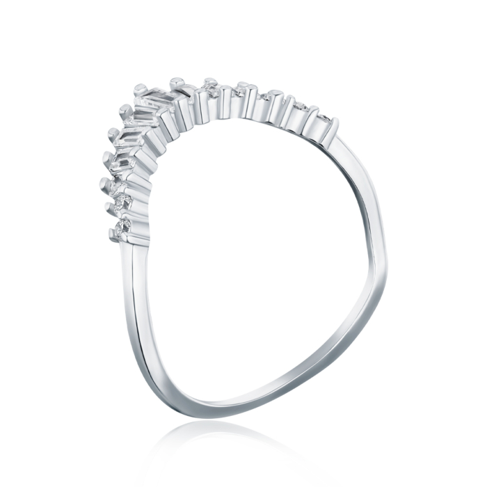 Серебряное кольцо с фианитами. Артикул SZDR15684-R/12/1