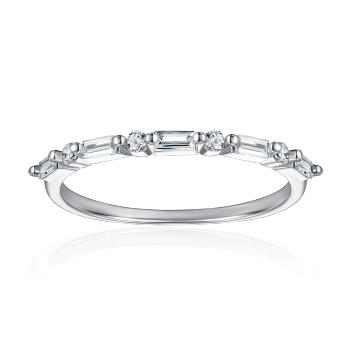 Серебряное кольцо с фианитами. Артикул SZDR15685-R/12/1