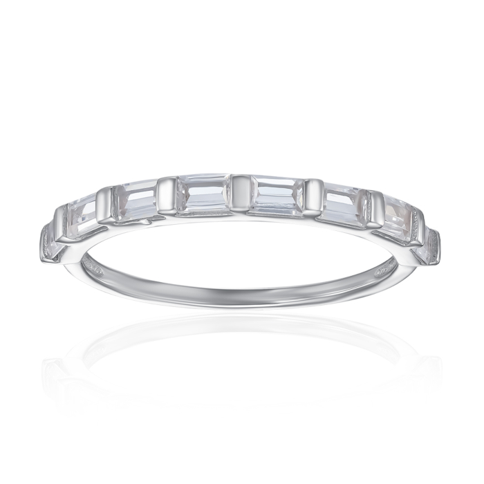 Срібна каблучка з фіанітами. Артикул SZDR15692-R/12/1