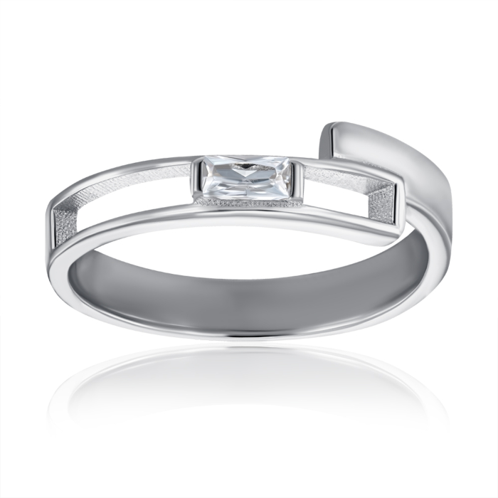 Серебряное кольцо с фианитом. Артикул SZDR15694-R/12/1