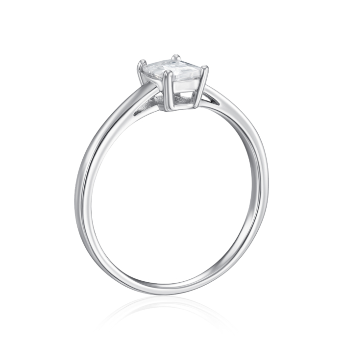 Срібна каблучка з фіанітом. Артикул SZDR15698-R/12/1