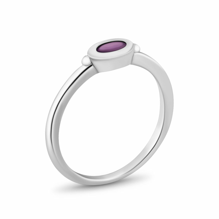 Серебряное кольцо с аметистом. Артикул UG5SZDR16026