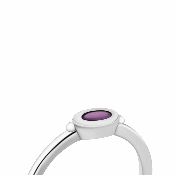 Серебряное кольцо с аметистом. Артикул UG5SZDR16026