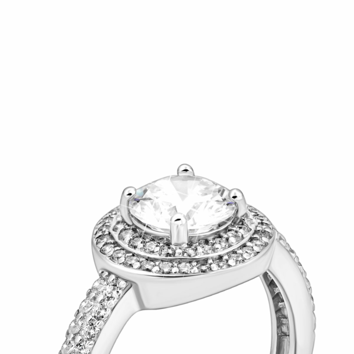 Серебряное кольцо с фианитами. Артикул UG5SZDR16465
