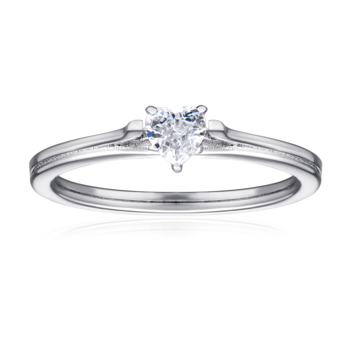 Серебряное кольцо с фианитом. Артикул SZDR16698-R/12/1