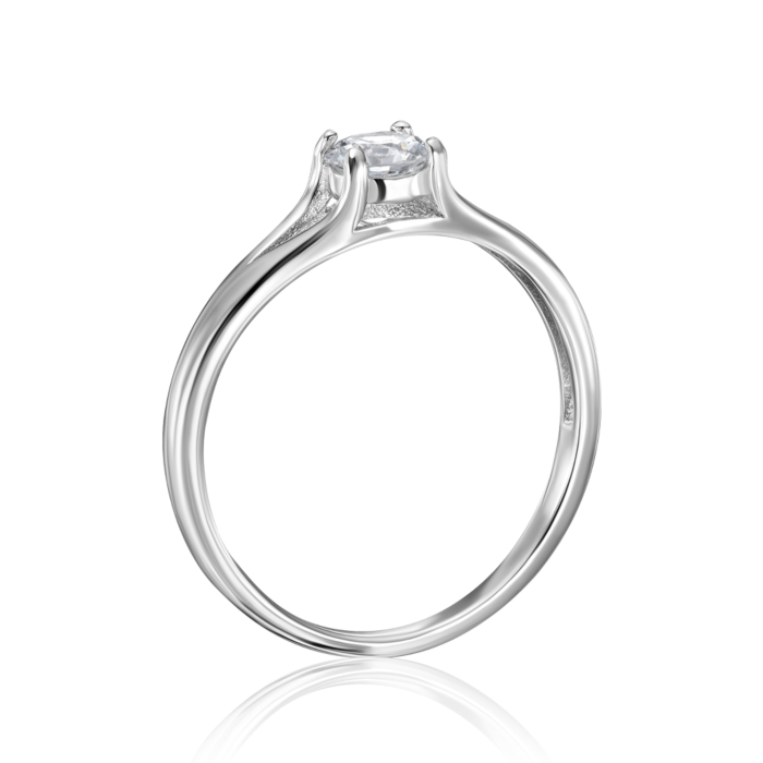 Срібна каблучка з фіанітом. Артикул SZDR16700-R/12/1