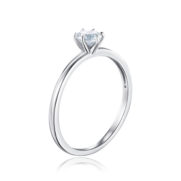 Серебряное кольцо с фианитом. Артикул SZDR16704-R/12/1