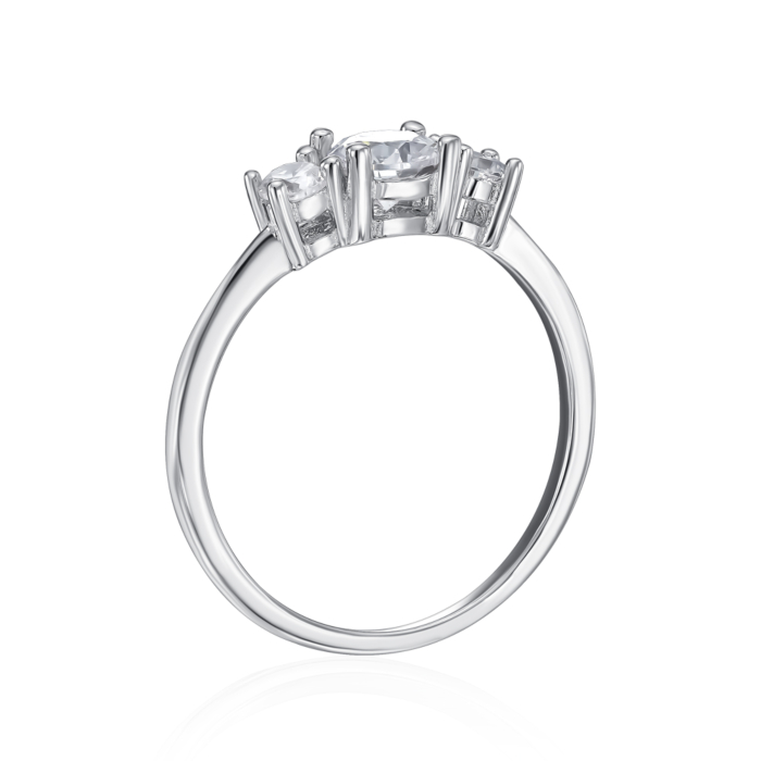Серебряное кольцо с фианитами. Артикул SZDR16705-R/12/1