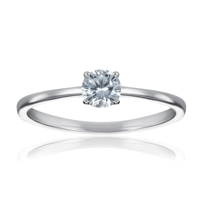 Серебряное кольцо с фианитом. Артикул SZDR16710-R/12/1