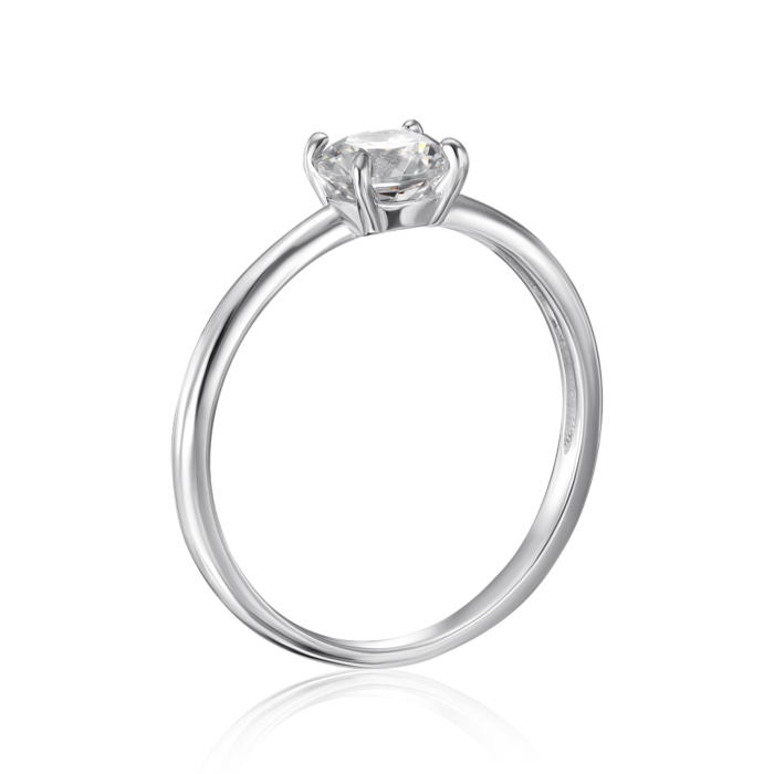 Серебряное кольцо с фианитом. Артикул SZDR16712-R/12/1