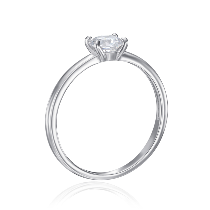 Срібна каблучка з фіанітом. Артикул SZDR16714-R/12/1