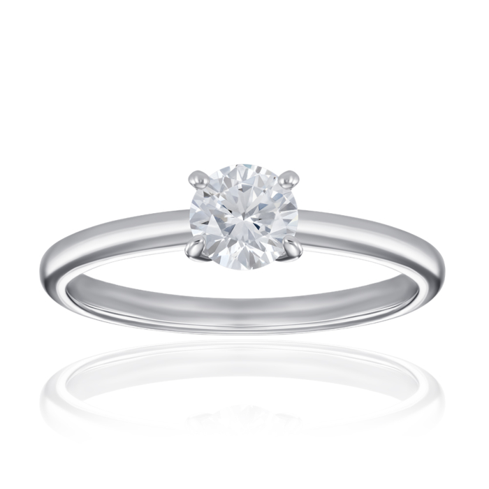 Срібна каблучка з фіанітом. Артикул SZDR16714-R/12/1