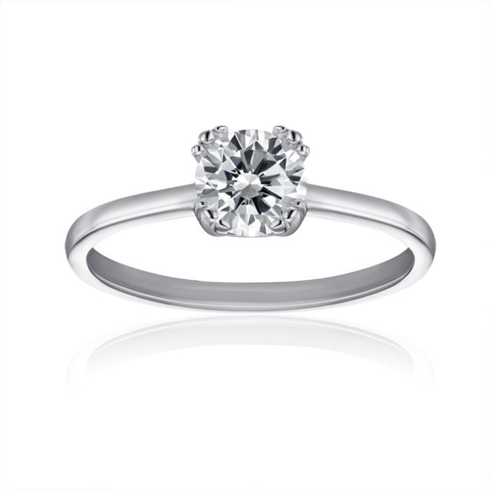 Серебряное кольцо с фианитом. Артикул SZDR16717-R/12/1