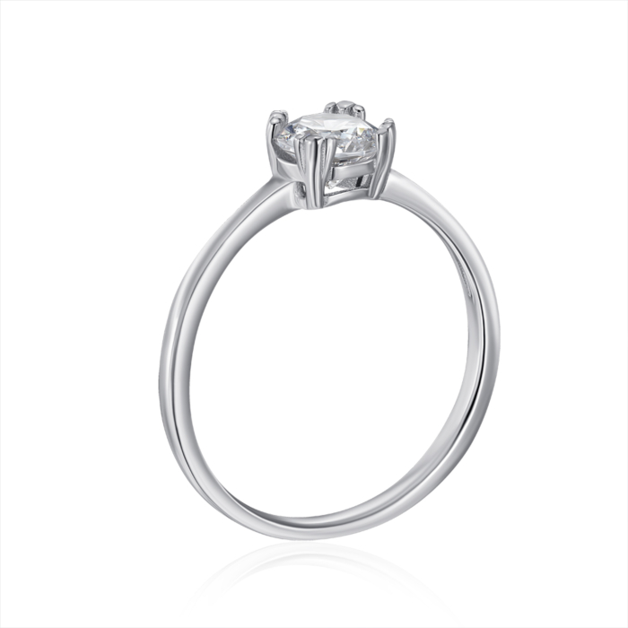 Серебряное кольцо с фианитом. Артикул SZDR16717-R/12/1