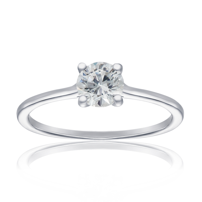 Срібна каблучка з фіанітом. Артикул SZDR16721-R/12/1