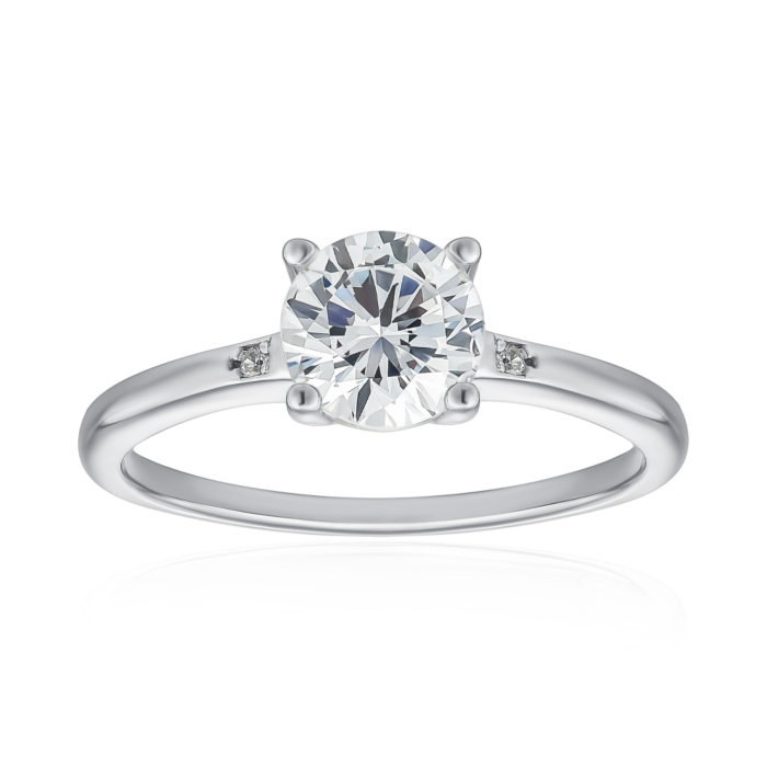 Срібна каблучка з фіанітами. Артикул SZDR16726-R/12/1