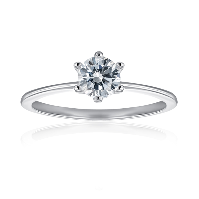 Серебряное кольцо с фианитом. Артикул SZDR16731-R/12/1