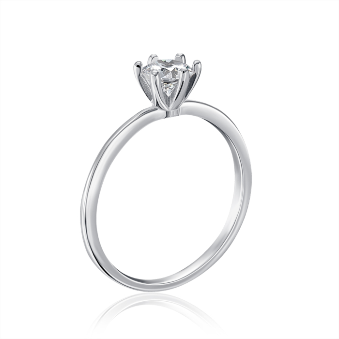 Серебряное кольцо с фианитом. Артикул SZDR16731-R/12/1