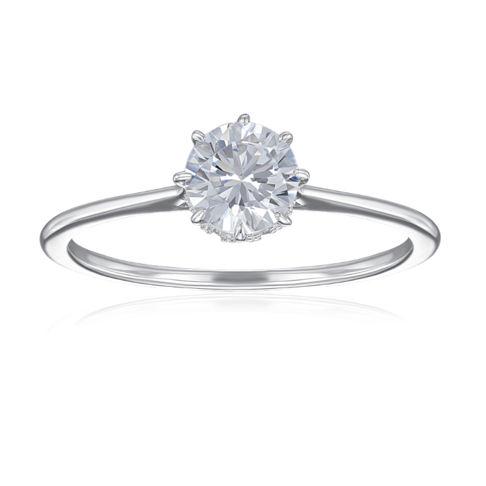 Срібна каблучка з фіанітами. Артикул SZDR16732-R/12/1