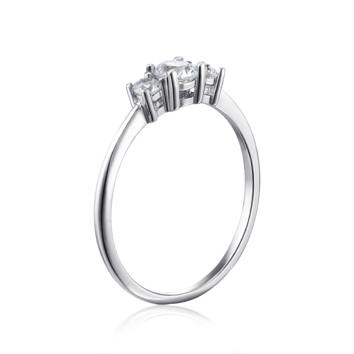 Серебряное кольцо с фианитами. Артикул SZDR16739-R/12/1
