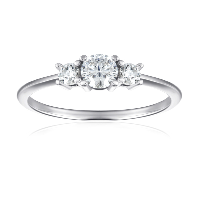 Серебряное кольцо с фианитами. Артикул SZDR16739-R/12/1