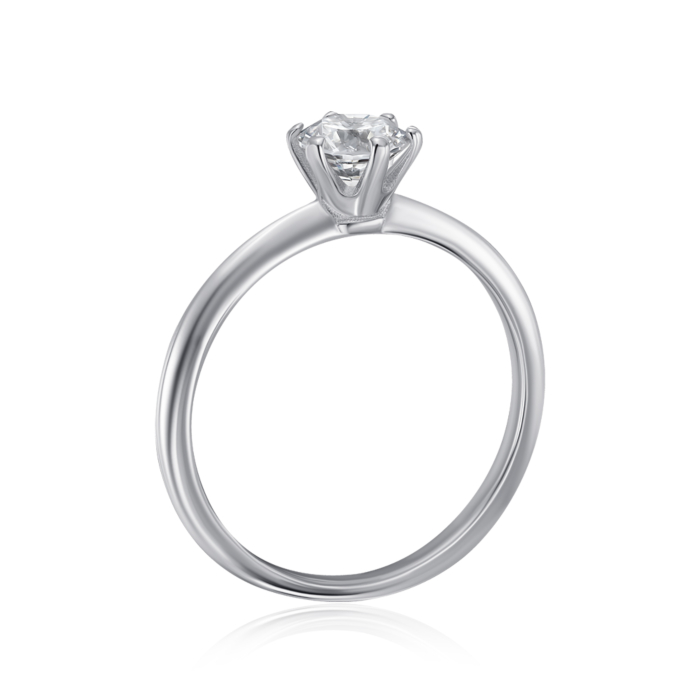 Срібна каблучка з фіанітом. Артикул SZDR16741-R/12/1