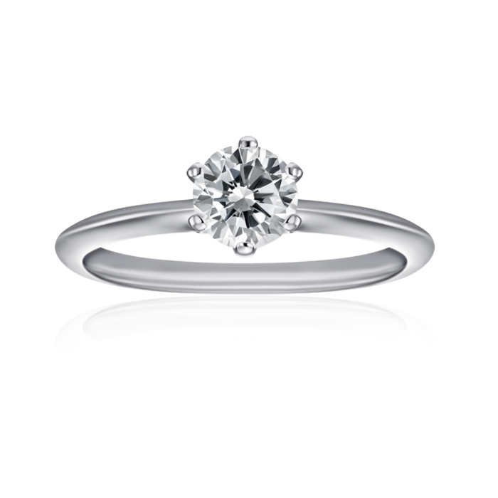 Срібна каблучка з фіанітом. Артикул SZDR16741-R/12/1