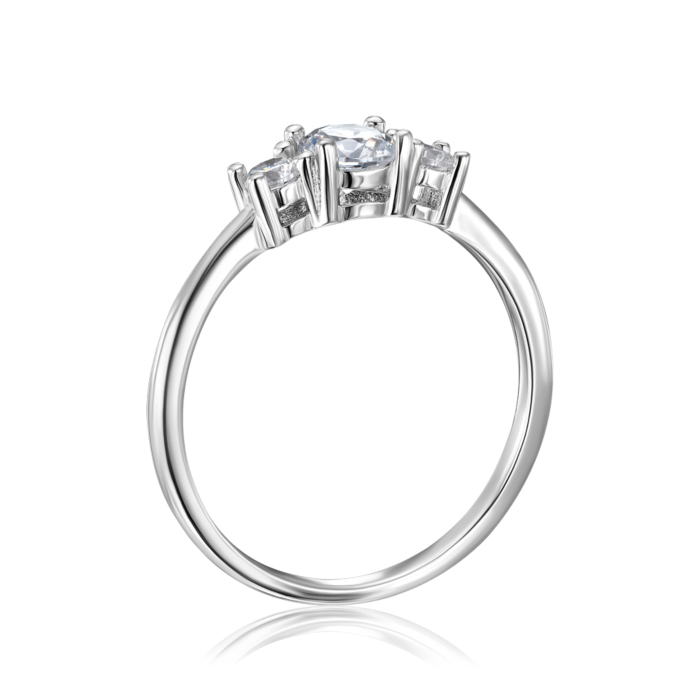 Срібна каблучка з фіанітами. Артикул SZDR16742-R/12/1