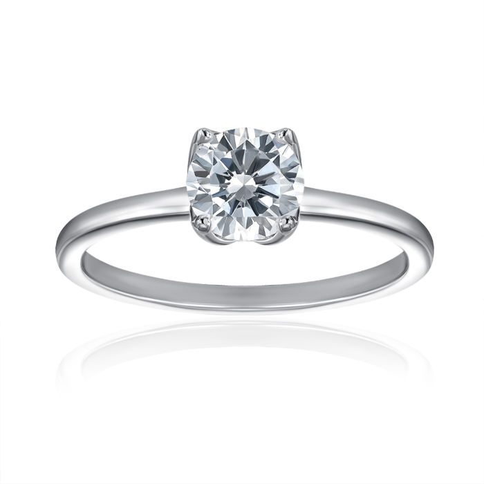 Срібна каблучка з фіанітом. Артикул SZDR16744-R/12/1