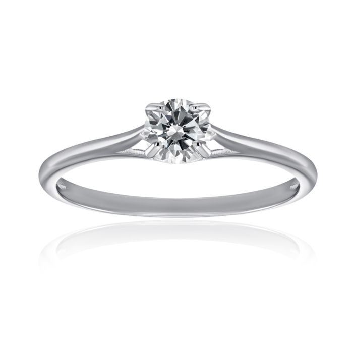 Серебряное кольцо с фианитом. Артикул SZDR16746-R/12/1