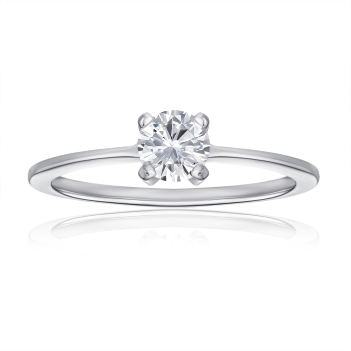 Серебряное кольцо с фианитом. Артикул SZDR16757-R/12/1