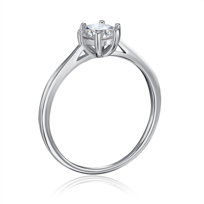 Срібна каблучка з фіанітом. Артикул SZDR16759-R/12/1