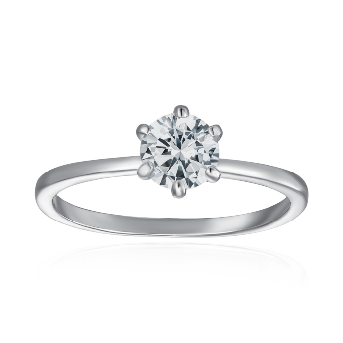 Серебряное кольцо с фианитом. Артикул SZDR16765-R/12/1