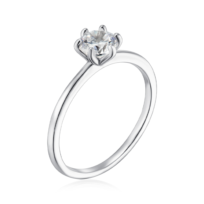 Серебряное кольцо с фианитом. Артикул SZDR16765-R/12/1