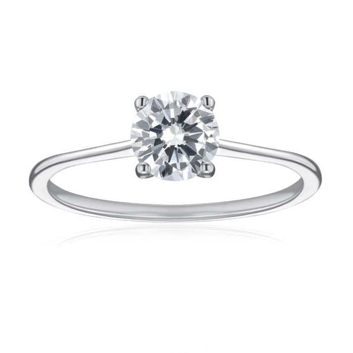 Серебряное кольцо с фианитом. Артикул SZDR16770-R/12/1