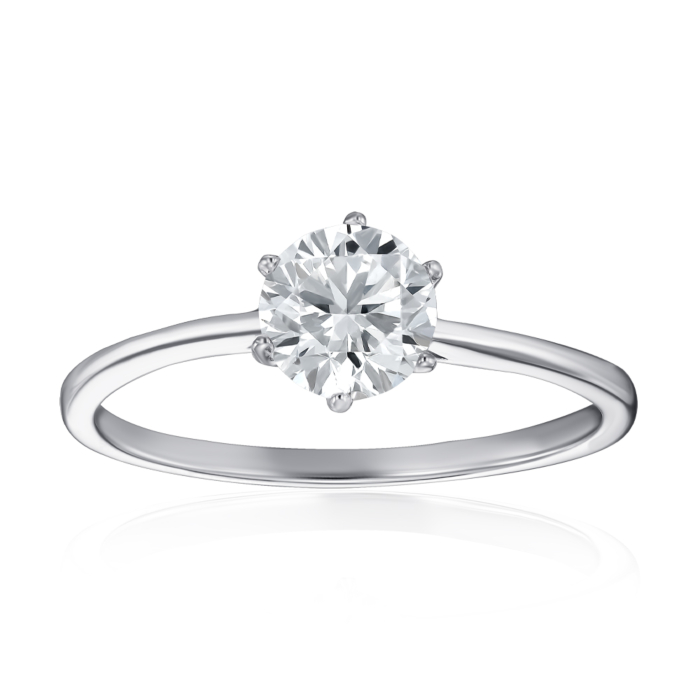 Серебряное кольцо с фианитом. Артикул SZDR16771-R/12/1