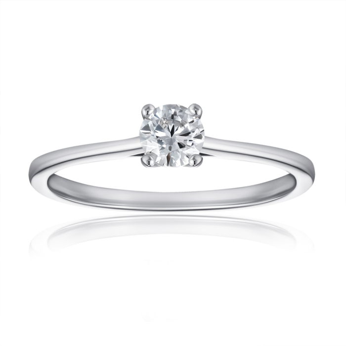 Срібна каблучка з фіанітом. Артикул SZDR16774-R/12/1