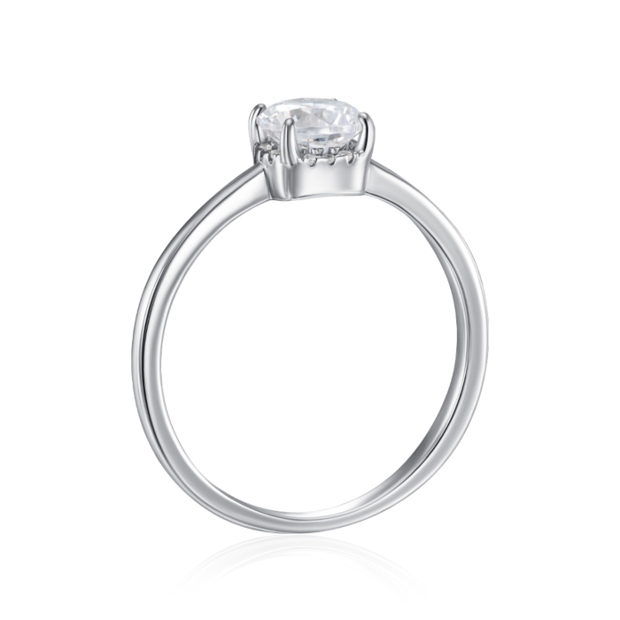 Срібна каблучка з фіанітом. Артикул SZDR16778-R/12/1