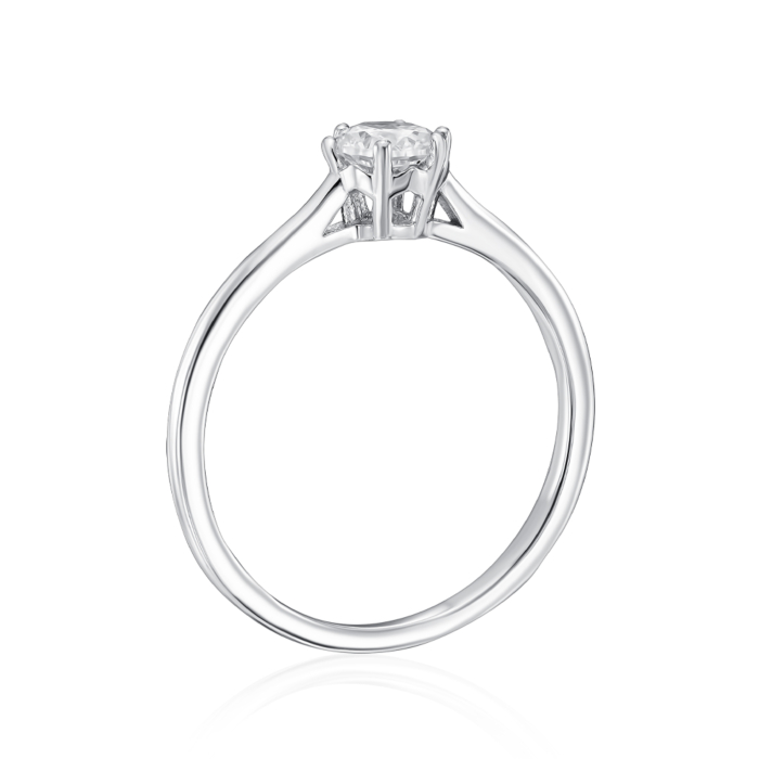 Серебряное кольцо с фианитом. Артикул SZDR16782-R/12/1