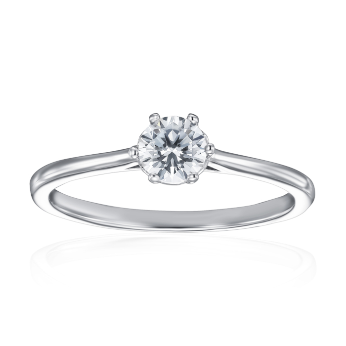 Серебряное кольцо с фианитом. Артикул SZDR16782-R/12/1