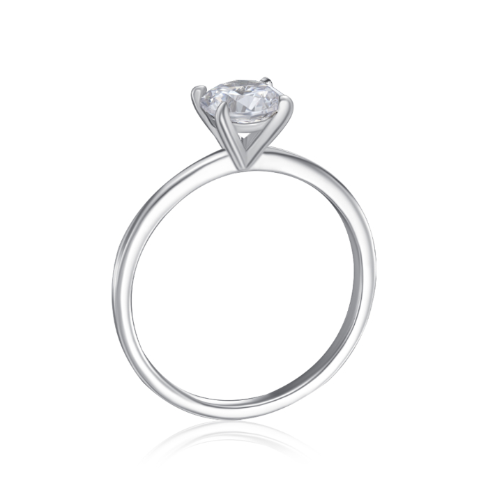 Срібна каблучка з фіанітом. Артикул SZDR16783-R/12/1