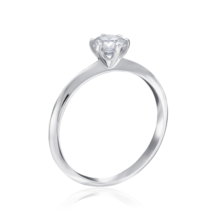 Серебряное кольцо с фианитом. Артикул SZDR16789-R/12/1