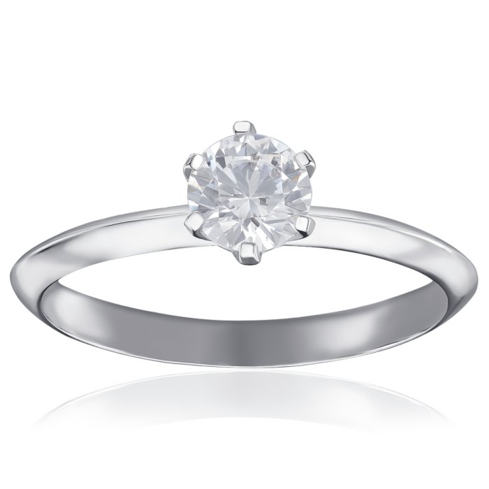 Серебряное кольцо с фианитом. Артикул SZDR16789-R/12/1