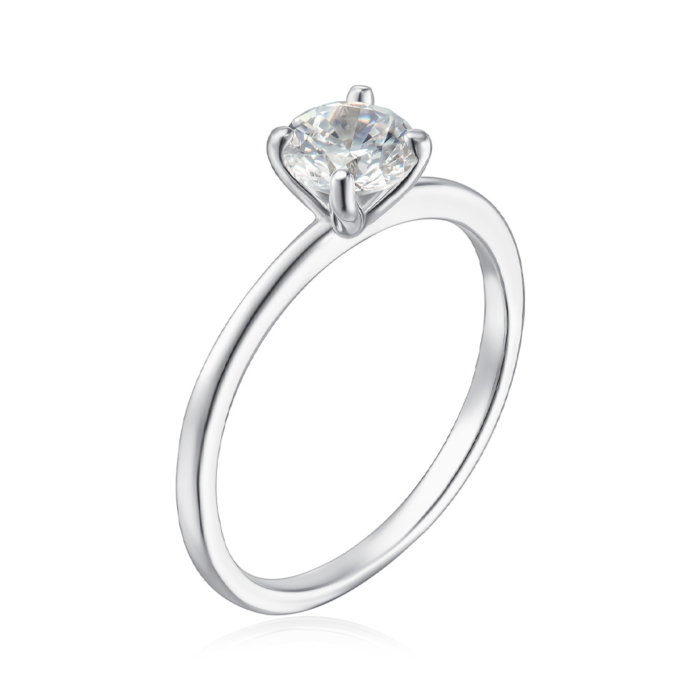 Серебряное кольцо с фианитом. Артикул SZDR16790-R/12/1